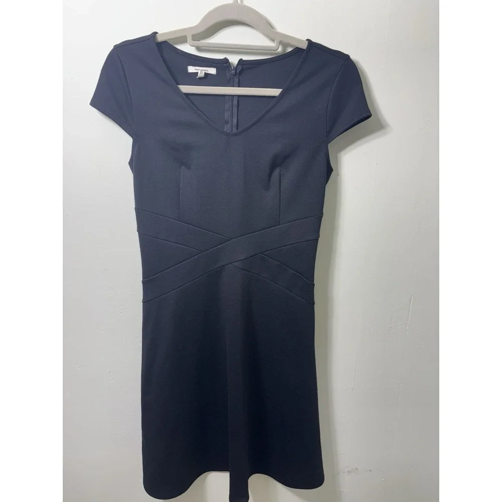 Maurices‎ Women's XS Black Cap Sleeve Fit & Flare Bandage Mini Dress